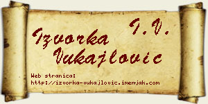 Izvorka Vukajlović vizit kartica